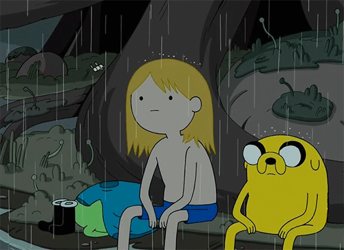 Gambar Animasi Bergerak Hujan Kartun Lucu Adventure Time Hujan Lebat