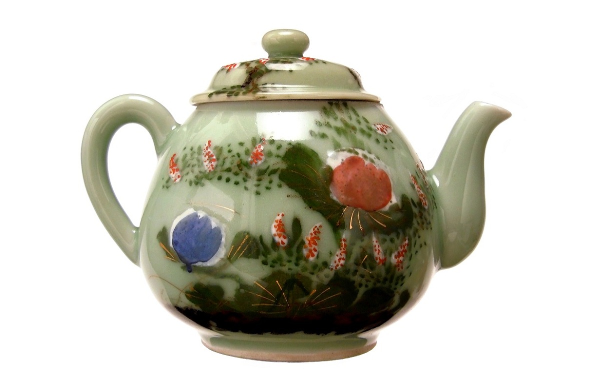 PATINA ANTIK JAPANESE SETO CELADON GLAZED TEAPOT