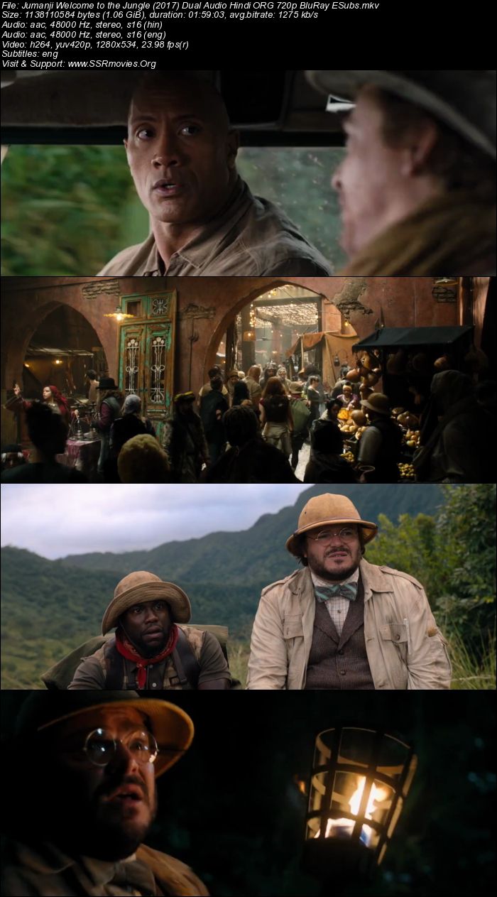 Jumanji Welcome to the Jungle (2017) Dual Audio Hindi ORG 720p BluRay