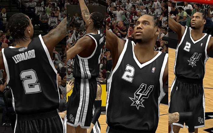 NBA 2K13 San Antonio Spurs Jersey Pack Mod 