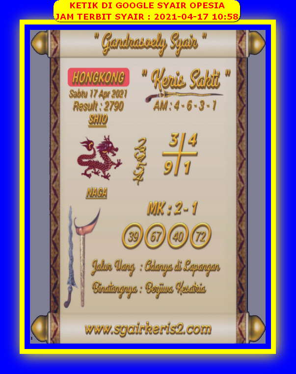 PREDIKSI HK MALAM INI