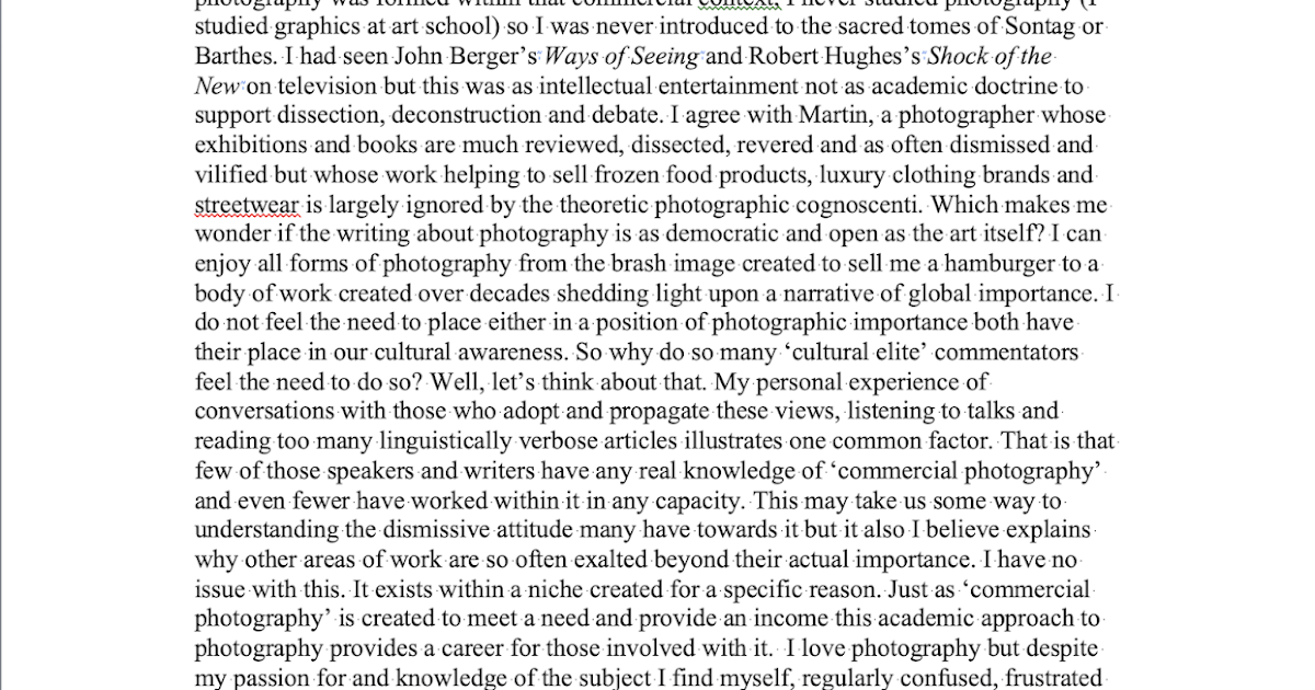 photo essay example pdf