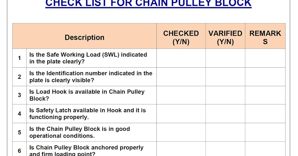 HSE Tech Solutions Chain Pulley Block