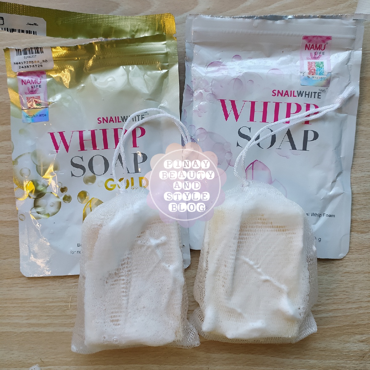 REVIEW SnailWhite Whipp Soap Gold VS Snail White Whitening Soap from