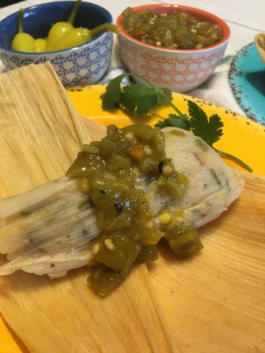 Green Chile Corn Tamales