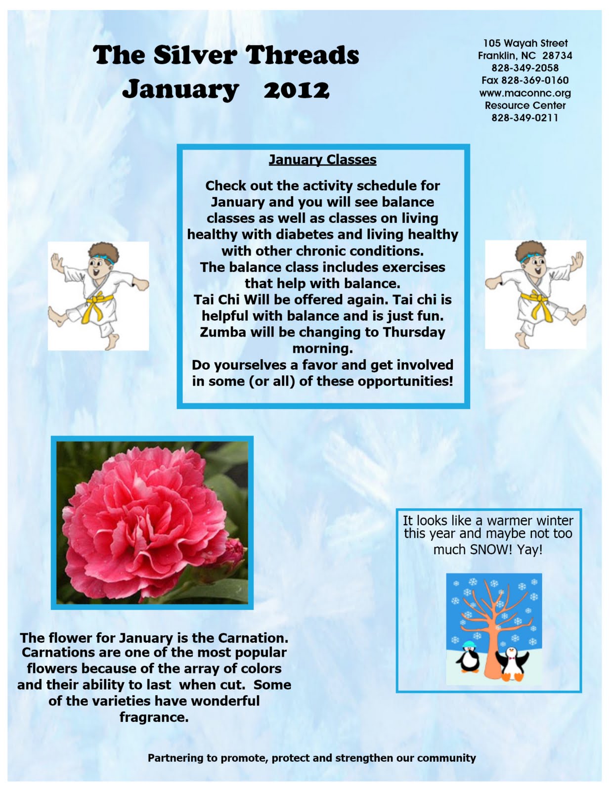 Senior Services Newsletter January 2012 Newsletter