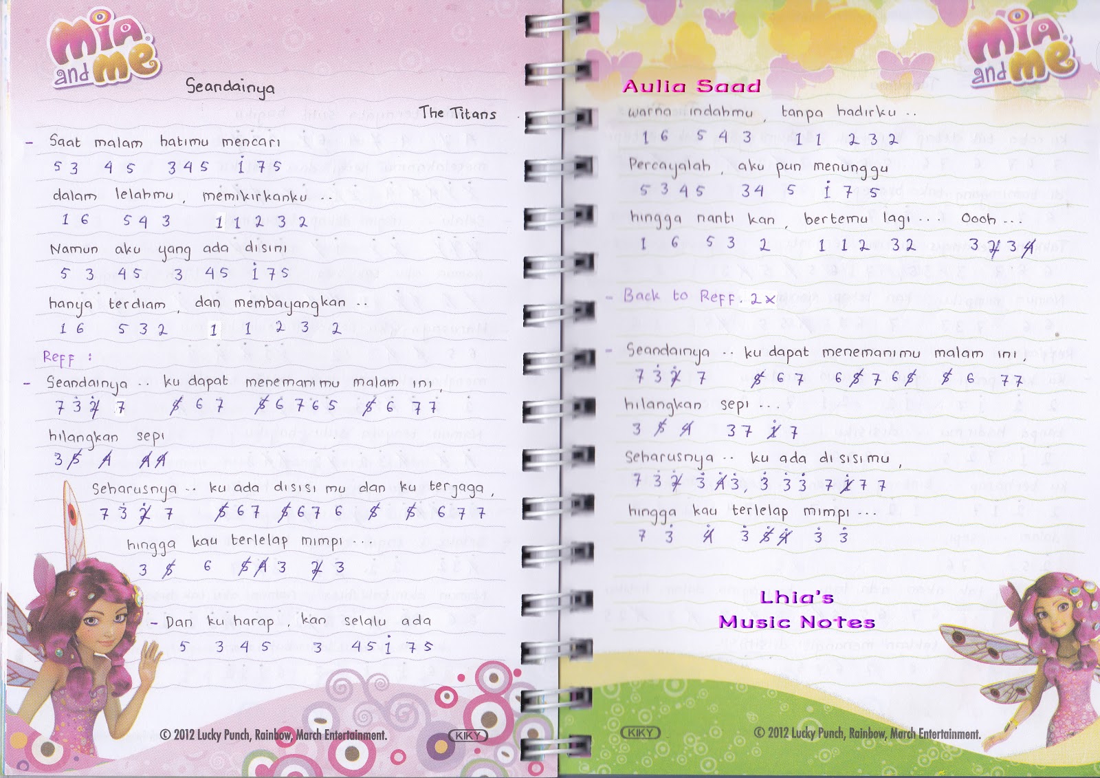 Not Pianika Lagu Vierra Seandainya - Kumpulan Not Lagu