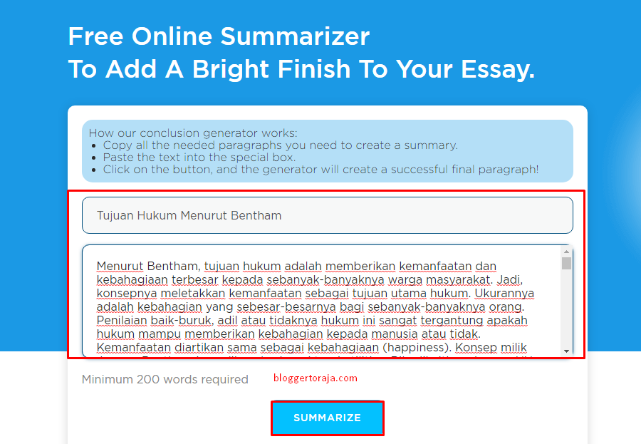 2 Cara Membuat Kesimpulan Otomatis Online Blogger Toraja
