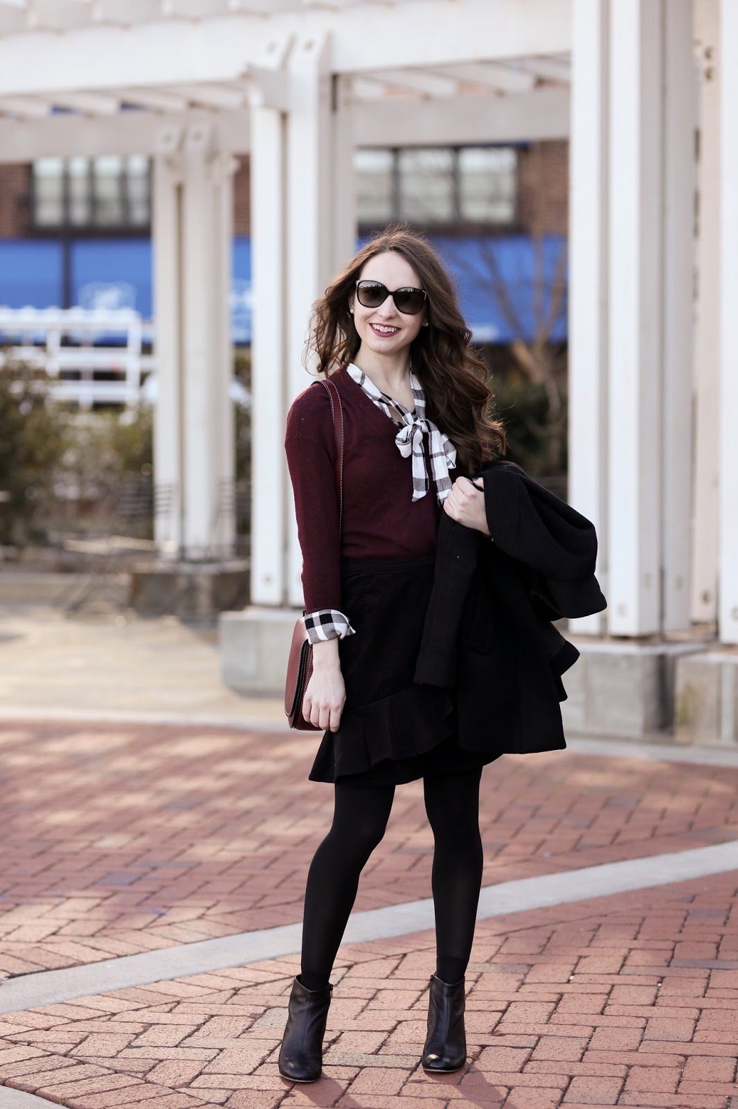 Velvet Ruffle Skirt Caralina Style