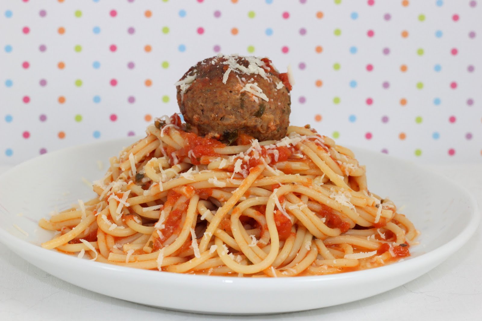 Dalia's Delights Oven Roasted Spaghetti and Meatballs