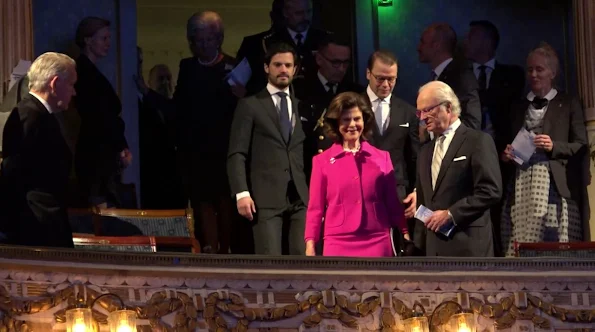 King Carl XVI Gustaf, Queen Silvia, Prince Daniel and Prince Carl Philip of Sweden attended the Baltic Sea Seminar