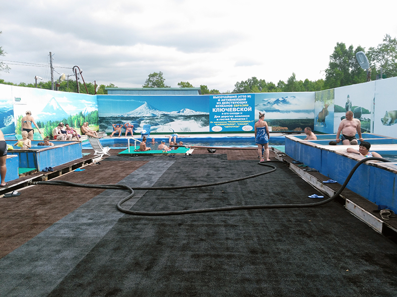 Камчатка целебные горячие источники Зеленовские Озерки