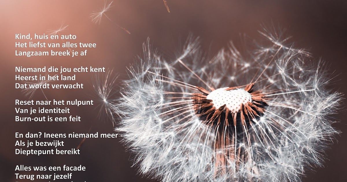 Spiksplinternieuw Gedichten van dichter Jeroen van Oort: Nieuwsgedicht Burn-out By YG-46