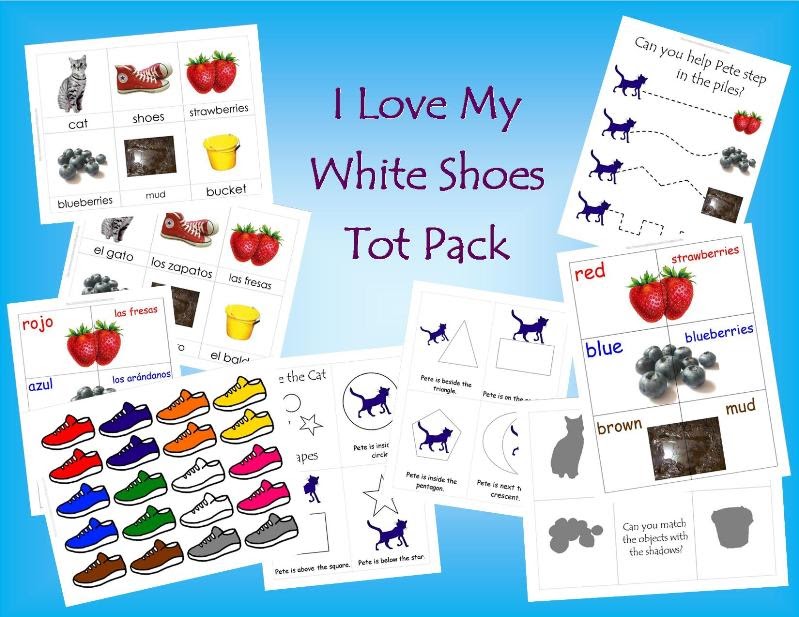 Pete The Cat I Love My White Shoes Printables