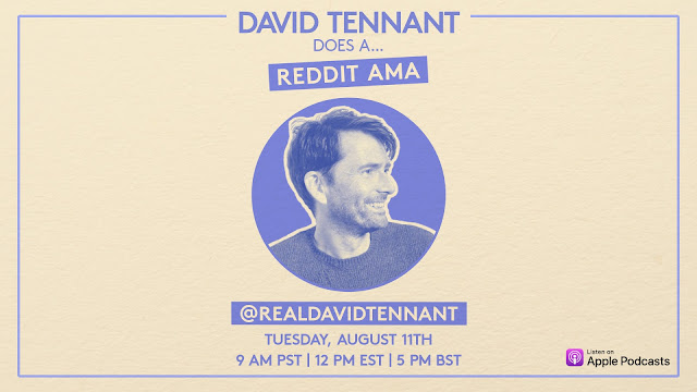 David Tennant on Reddit Ask Me Anything - Tuesday 11th August 2020