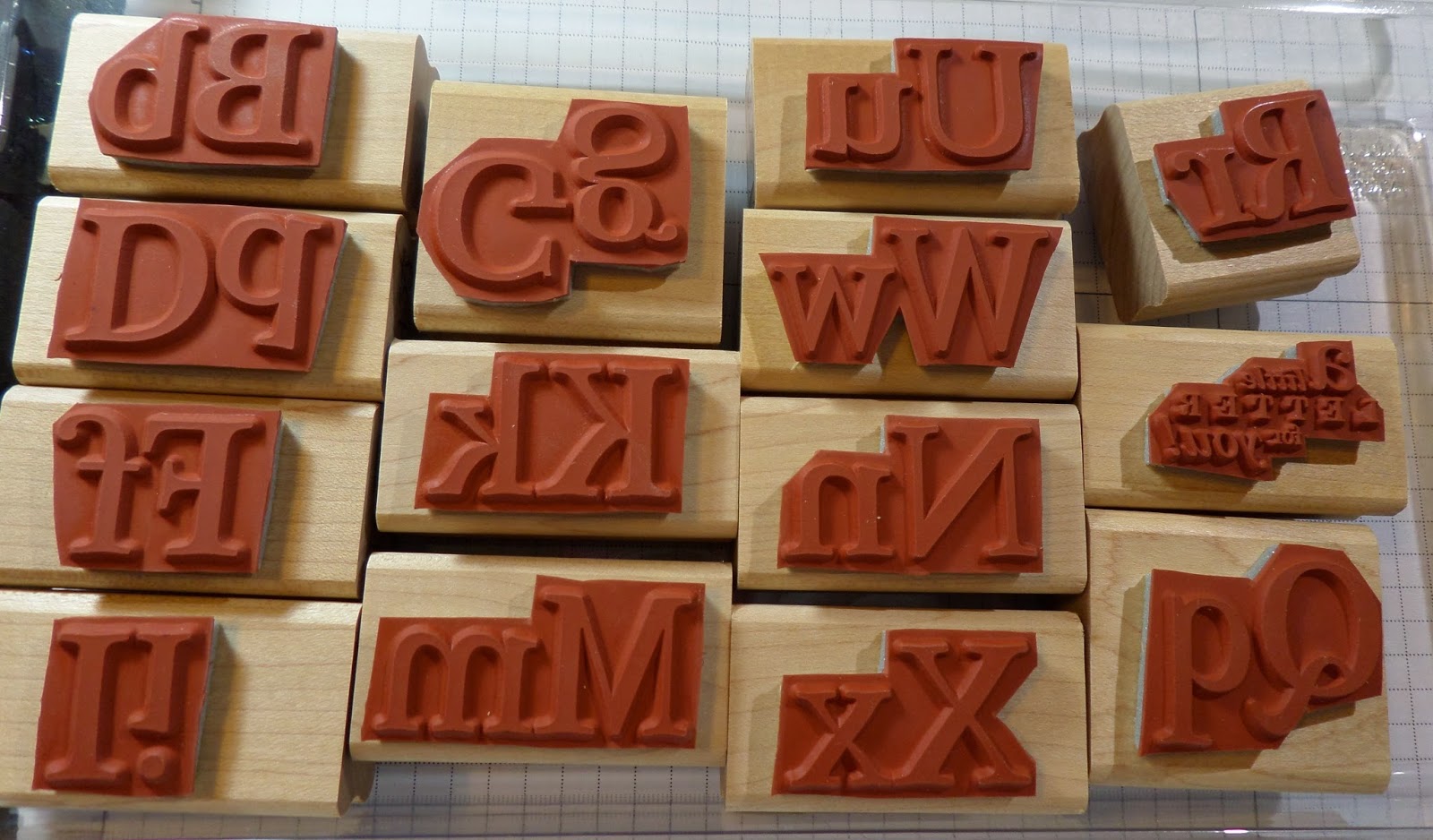 Retired Stampin' Up! Stamp Sets Defining Alphabet