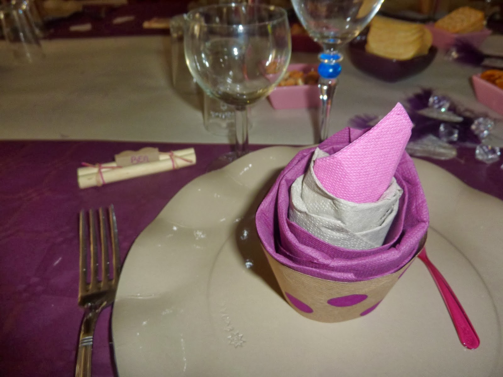 Anelore scrap&cie: Décoration de table anniversaire Femme