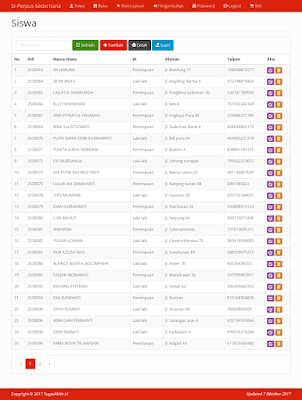 Source Code Sistem Informasi Perpustakaan Sederhana PHP