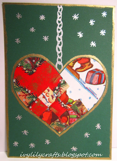 handmade christmas card itsetehty joulukortti
