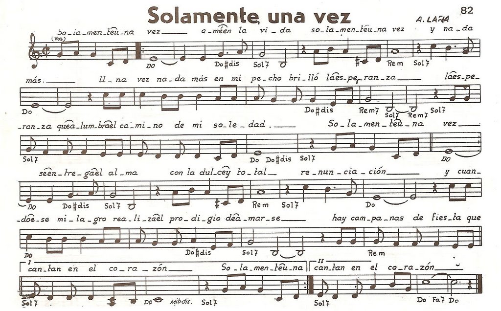 Para No Hacerte Largo El Cuento Solamente una vez