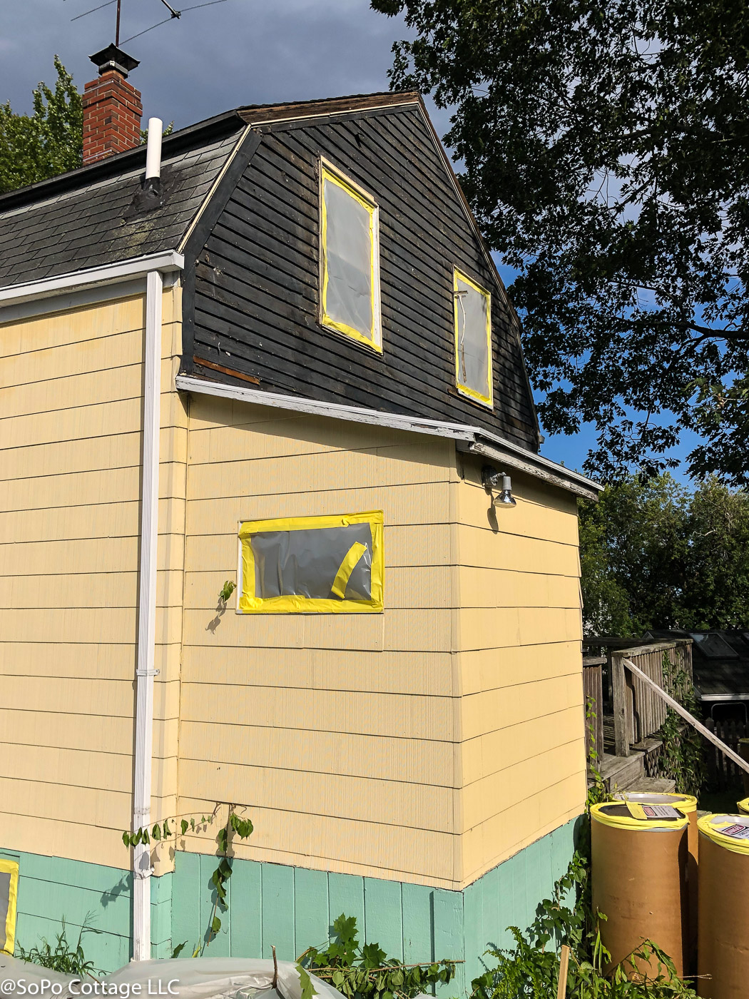 SoPo Cottage Moving Fast Asbestos, Paint Colors and More