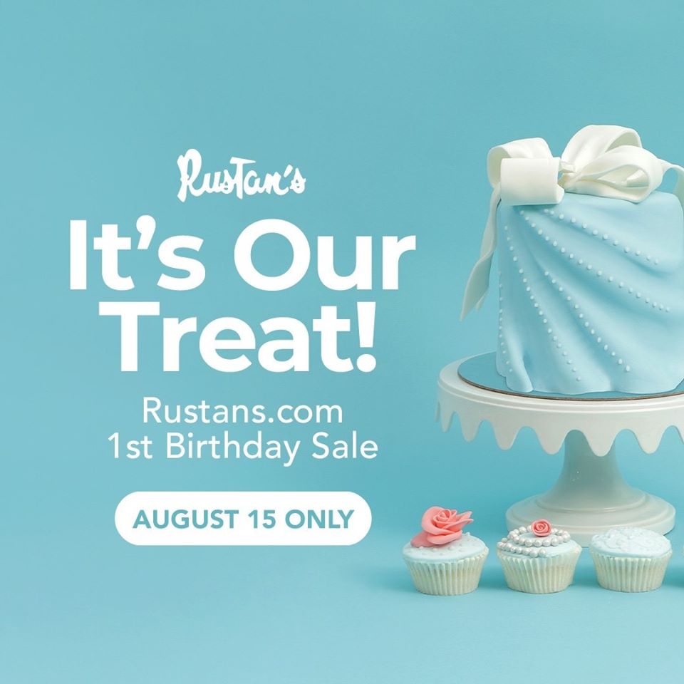 Manila Shopper: rustans.com First Birthday SALE: Aug 15 2020