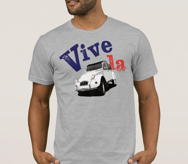 Vive la Citroën 2CV t-shirt