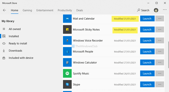 Trouver la date d'installation de l'application sur Windows 10