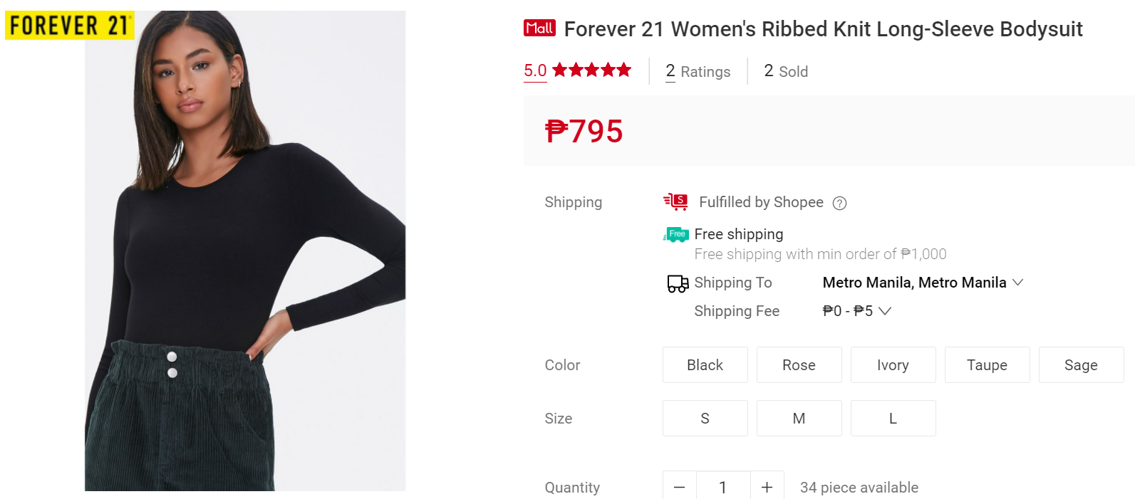 Fashion Basics from Forever 21 on Shopee 8.8 sale - Blog for Tech ...