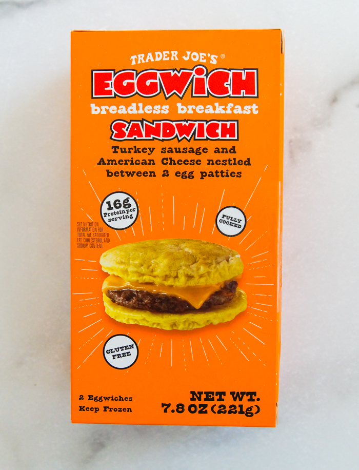 Trader Joe's Eggwich Breadless Breakfast Sandwich Review Sweet on