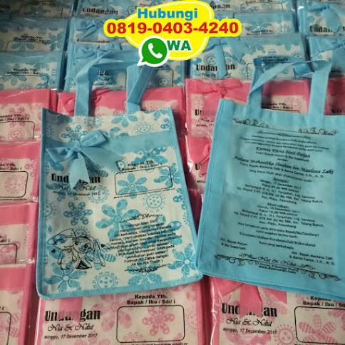 grosir undangan tas spunbond jogja harga murah 51065