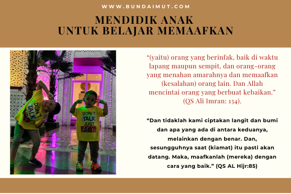 tips mengajari anak memaafkan dan meminta maaf