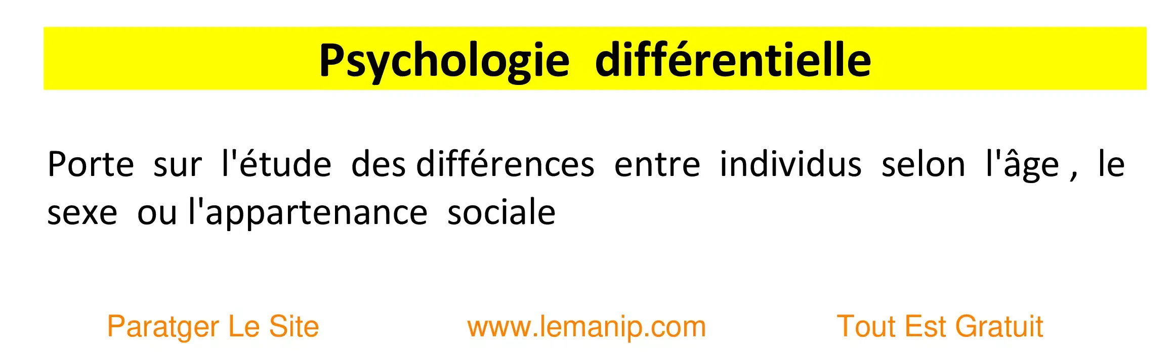 Psychologie différentielle