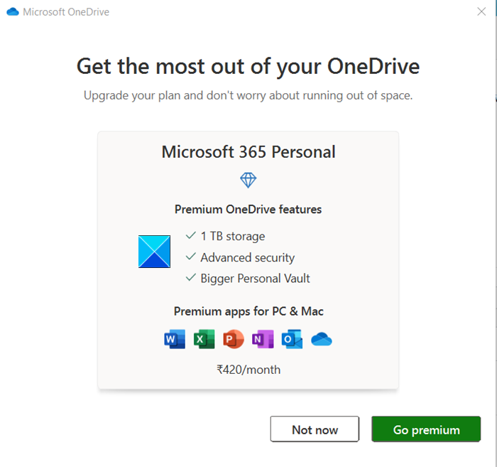 Premium de OneDrive