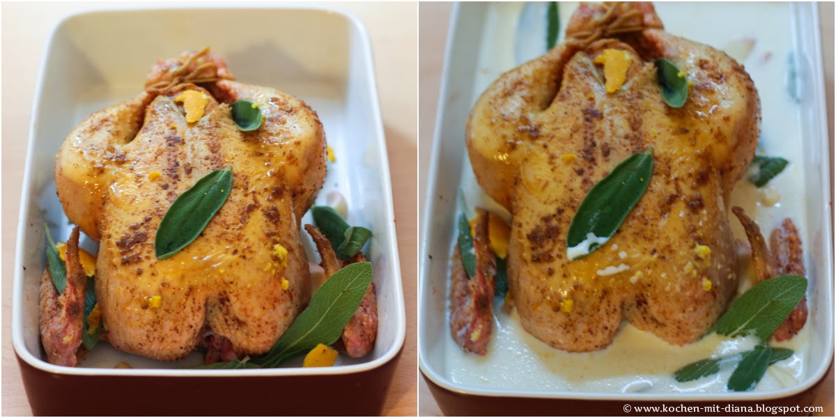 Roasted chicken a Jamie Oliver Cooking with Diana