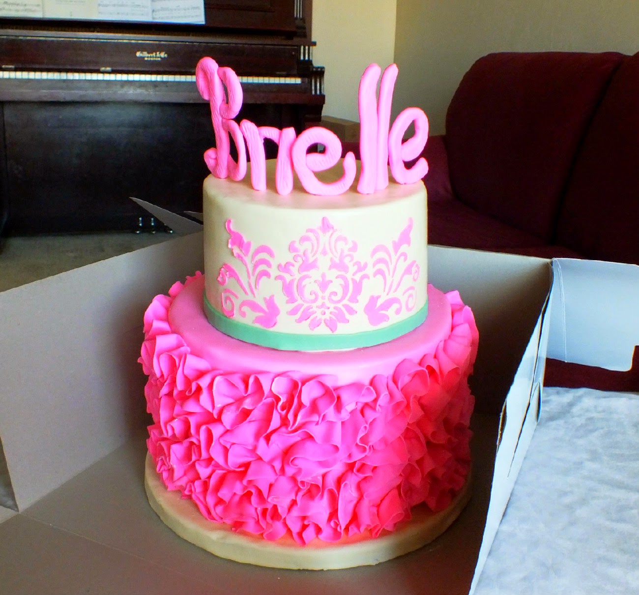 Sweet Bottom Cakes Pretty in Pink Birthday Cake — free download