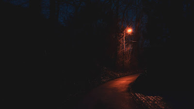 HD Wallpaper Night, Dark, Path, Lantern