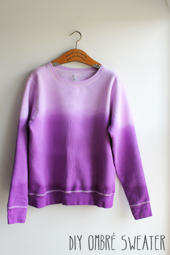 The Forge: diy: ombre dip dye sweatshirt