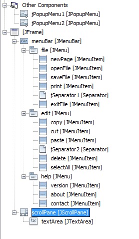 How to create a simple Notepad application - Create GUI - Java Stack Flow