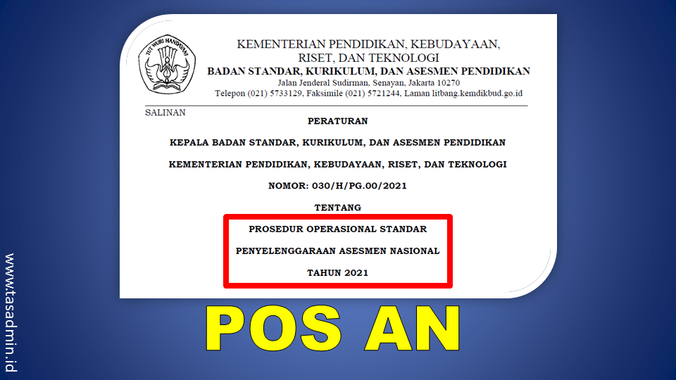 Download POS AN Prosedur Operasional Standar Asesmen