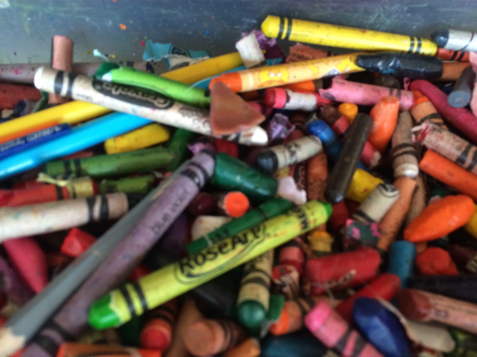 Fun With Recycled Crayons Making Old Crayons Into New As We Walk