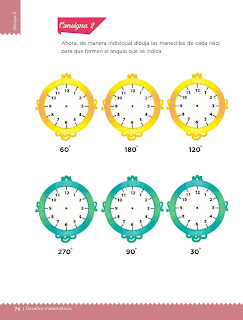 Apoyo Primaria Desafíos Matemáticos 4to. Grado Bloque II Lección 40 Dale vueltas al reloj