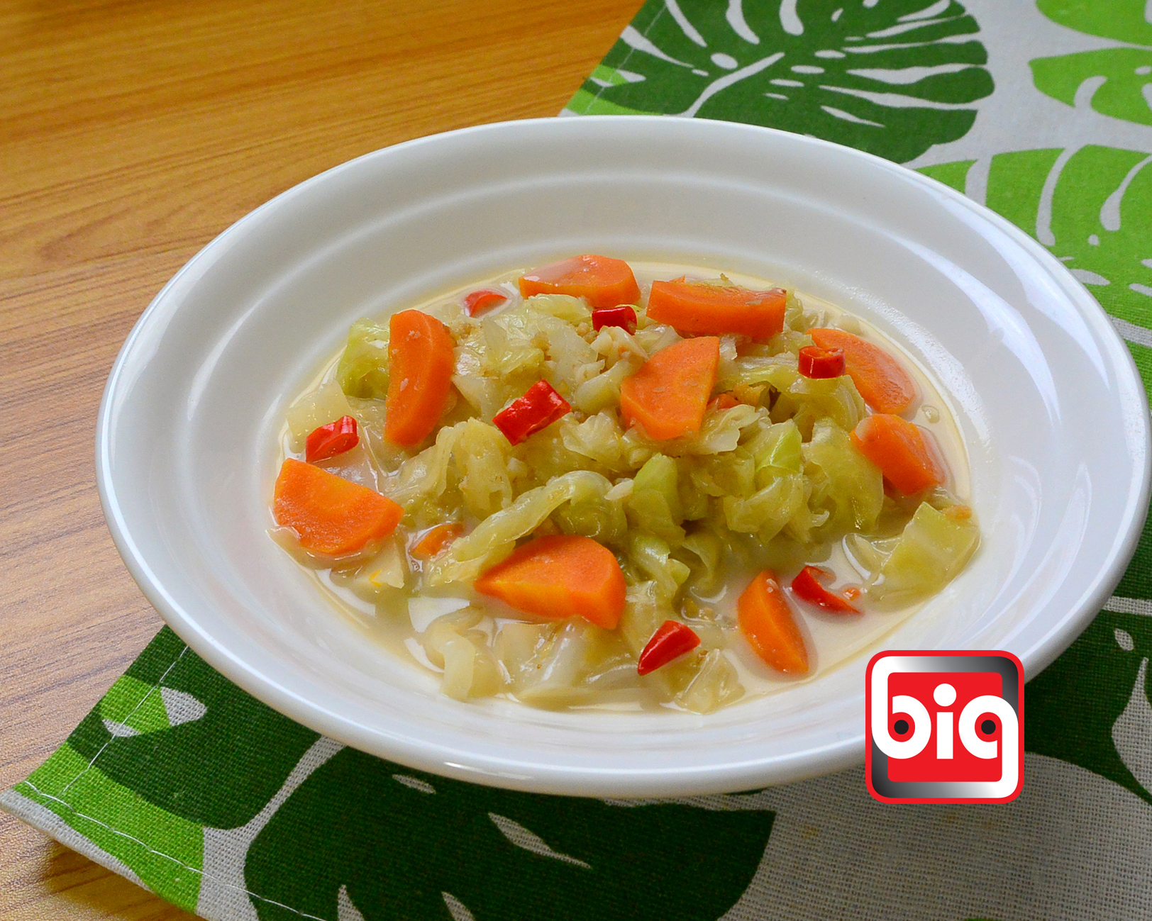 Cabbage and Carrot Braised with Coconut Milk BIG Bites MY