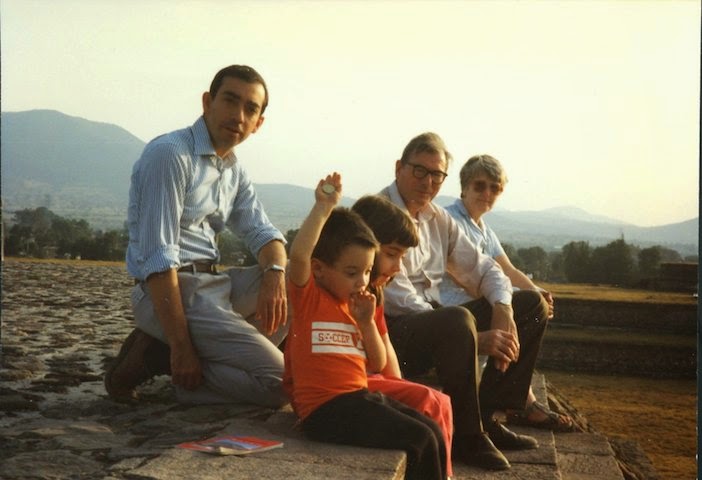 Michael Powell in Teotihuacan, Mexico, 1992