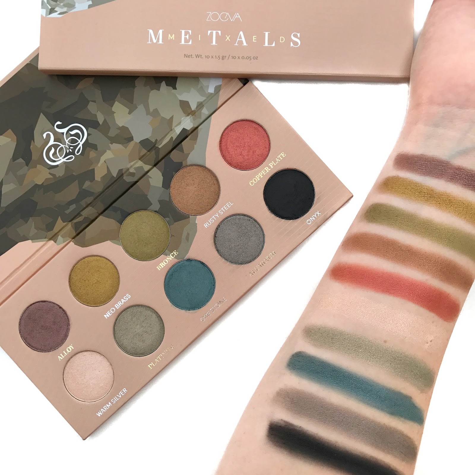Review and Swatches: Zoeva Mixed Metals - Wellness by Kels