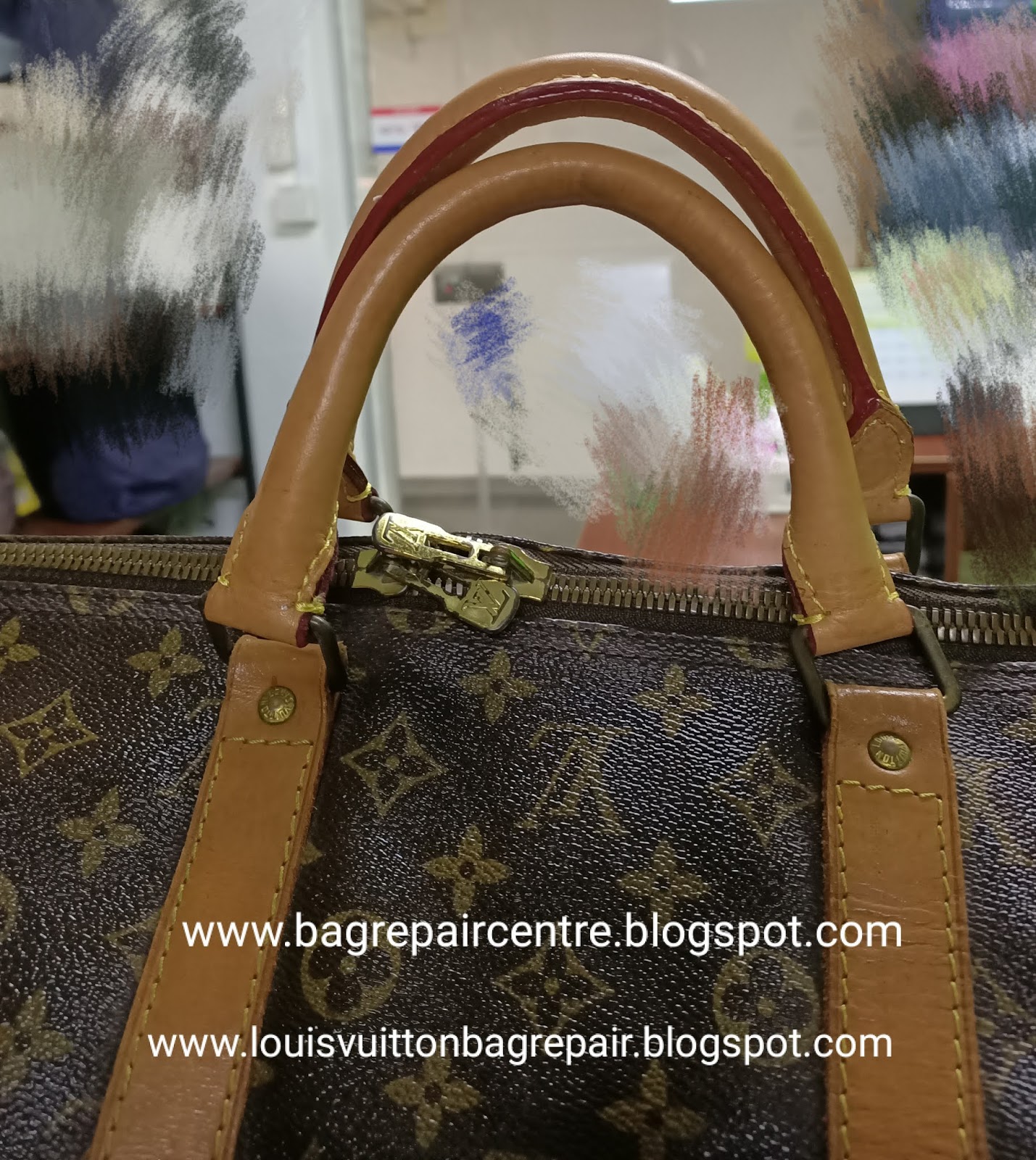 LV bag repair, louis Vuitton bag repair, vachetta leather stitching