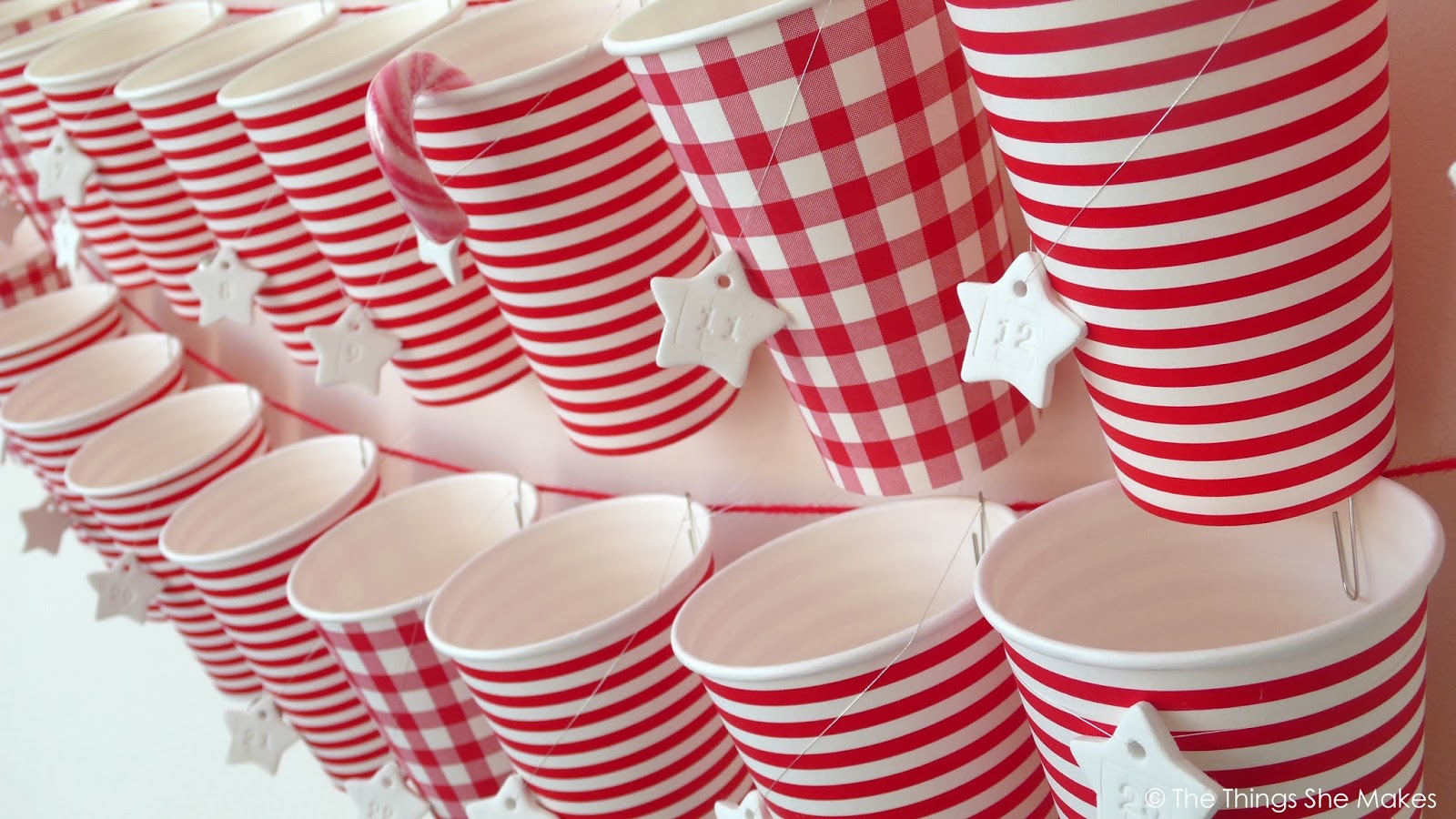 Paper Cup Advent Calendar | The Things She Makes