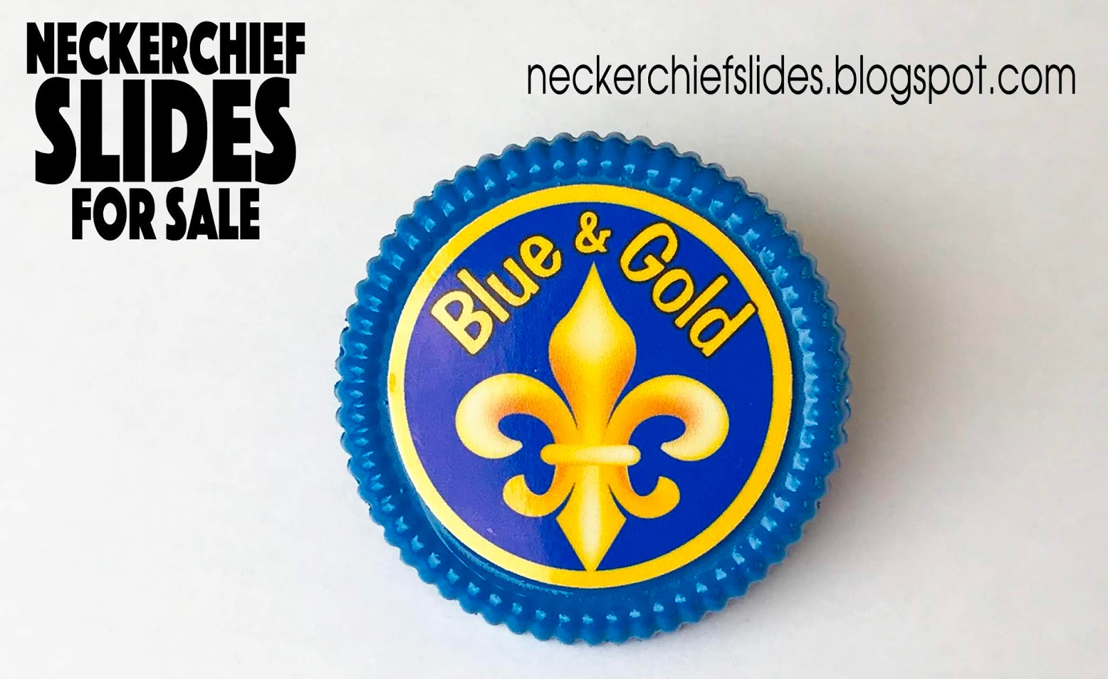 blue and gold slides