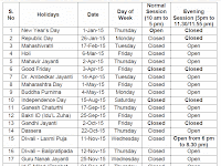 MCX Trading Holidays 2015 List