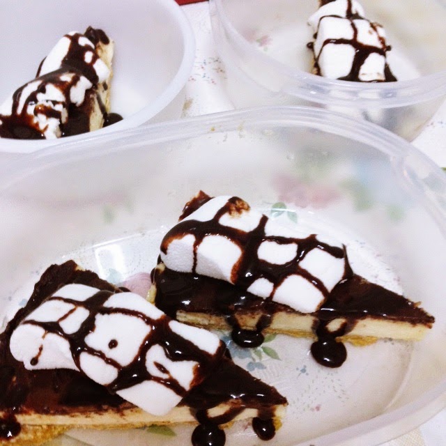 Strawberry Kitchen Marshmallow topped Dark Chocolate Cheesecake